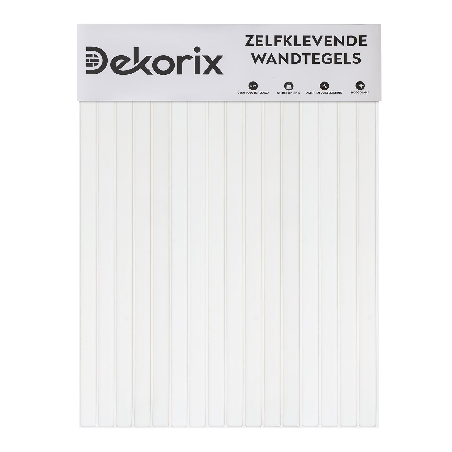 10 zelfklevende tegels - 29*23cm - Off white