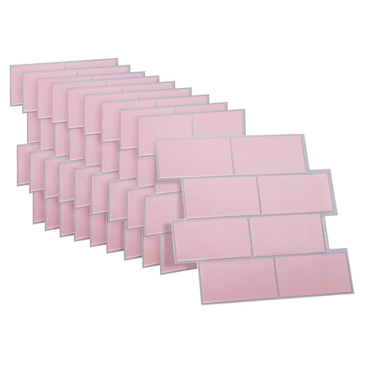 10 zelfklevende tegels - 29.4*21.4cm - Roze