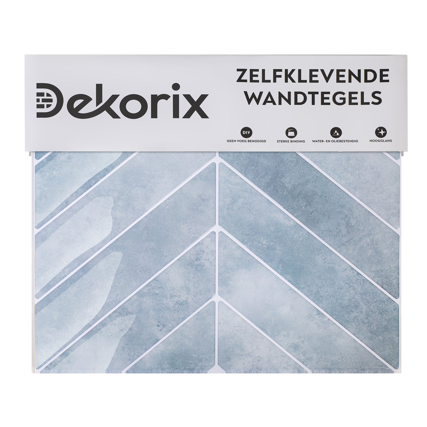 10 zelfklevende tegels - 29*23cm - Blauw