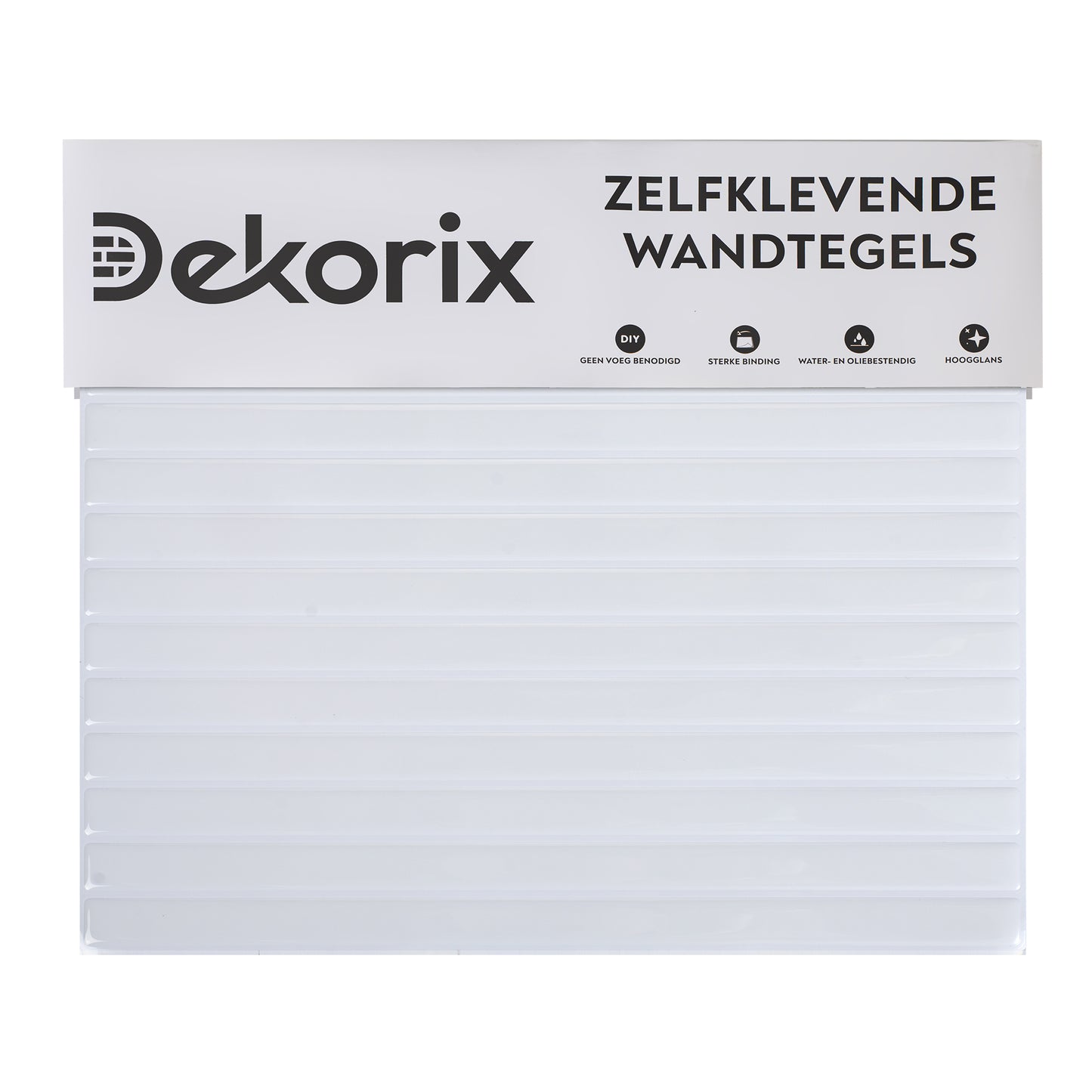 10 zelfklevende tegels - 29*23cm - Wit