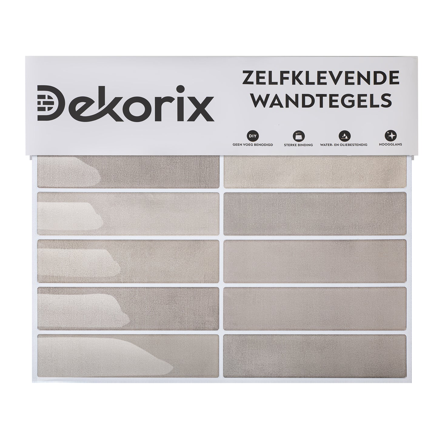 10 zelfklevende tegels - 29*22.9cm - Beige