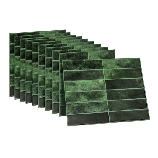 10 zelfklevende tegels - 29*22.9cm - Groen