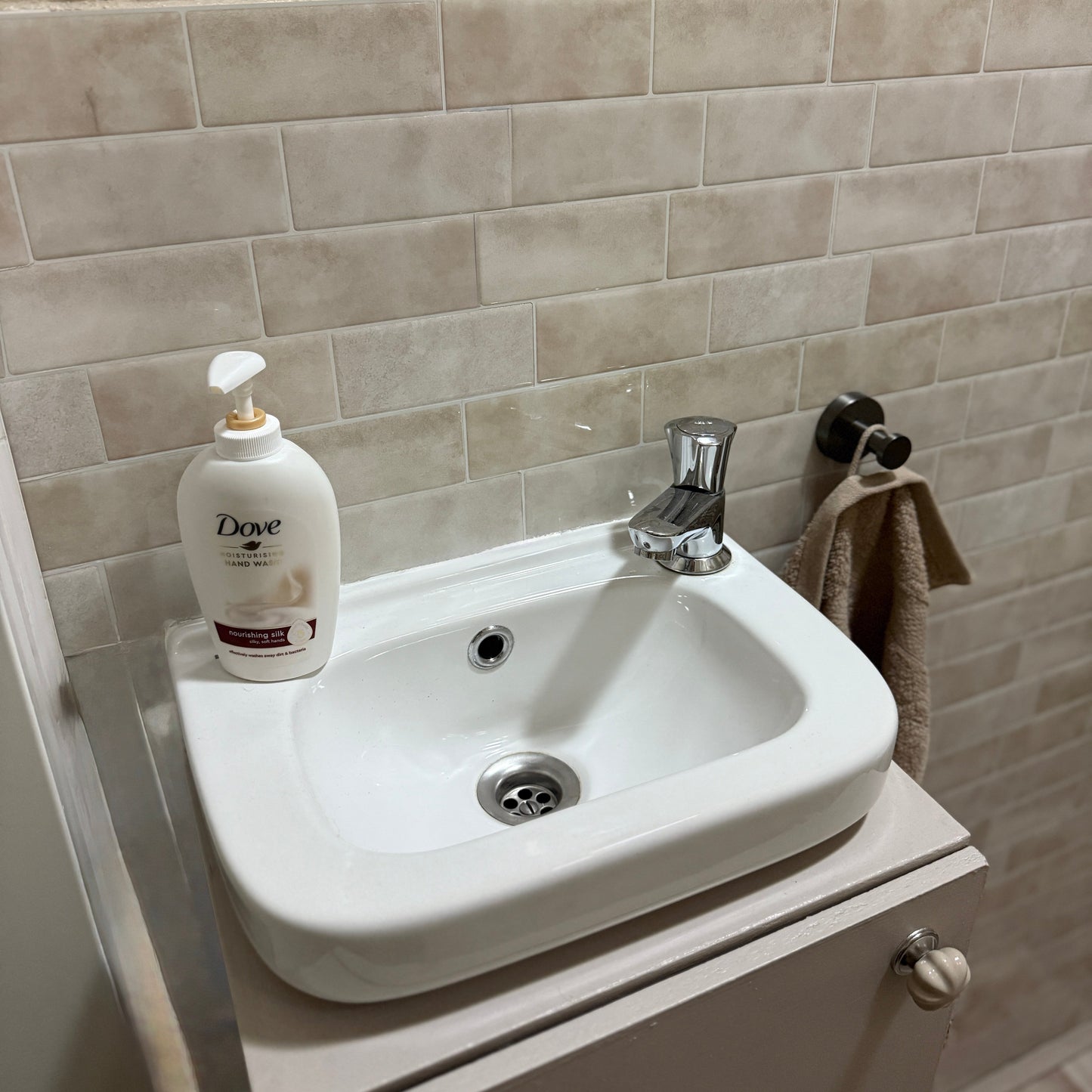 10 zelfklevende tegels - 29.4*21.4cm - Licht beige