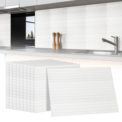 10 zelfklevende tegels - 29*23cm - Off white