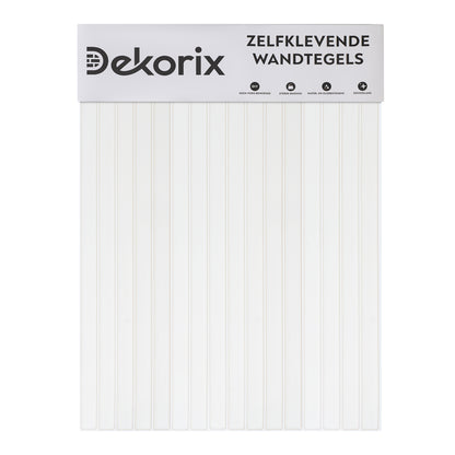 10 zelfklevende tegels - 29*23cm - Off white