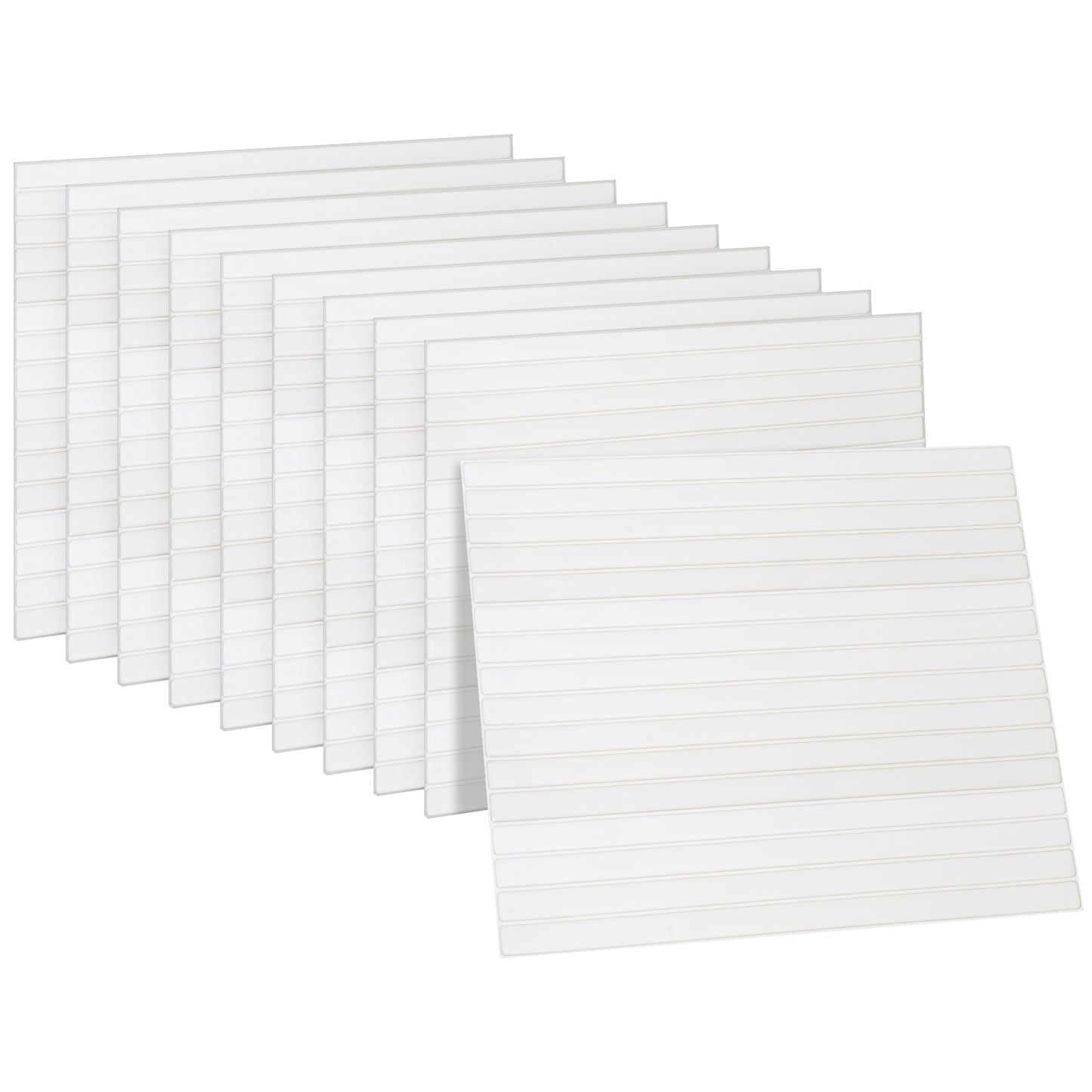 10 zelfklevende tegels - 29*23cm - Off white