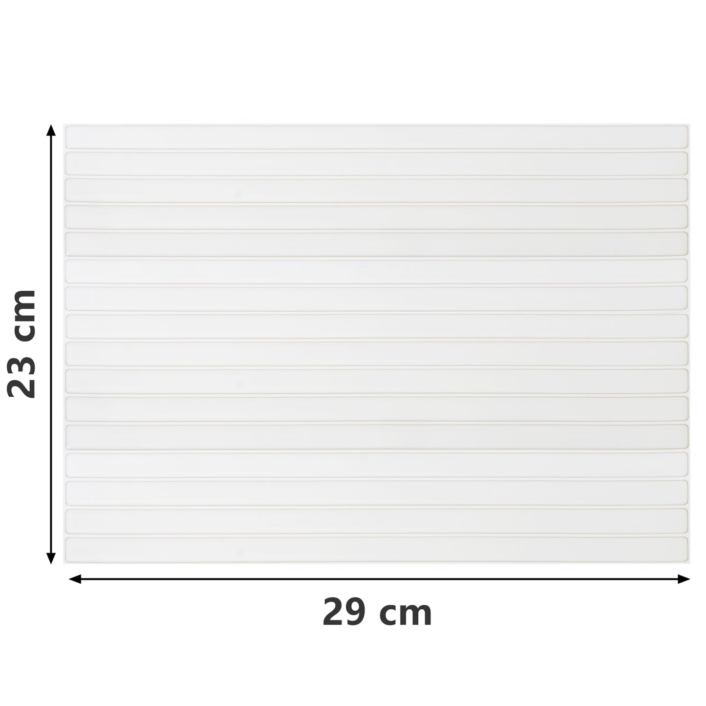 10 zelfklevende tegels - 29*23cm - Off white