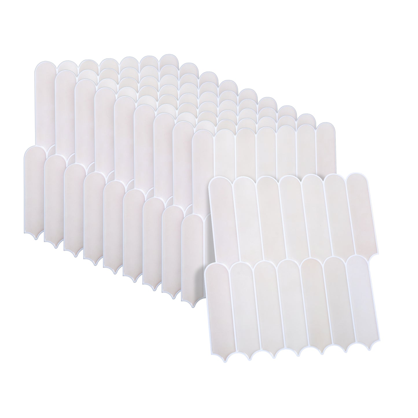 10 zelfklevende tegels - 25.3*25.3cm - Beige