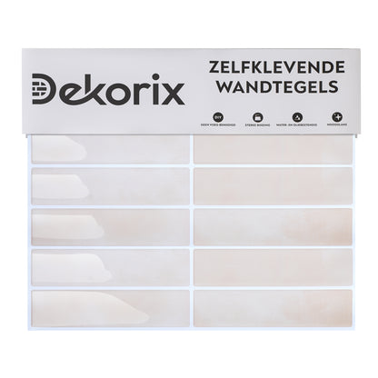 10 zelfklevende tegels - 29*22.9cm - Licht beige