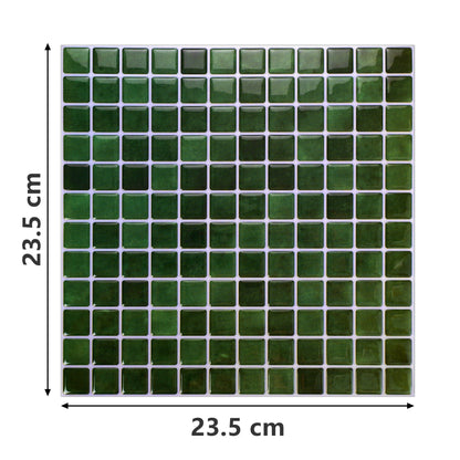 10 zelfklevende tegels - 23.5*23.5cm - Groen
