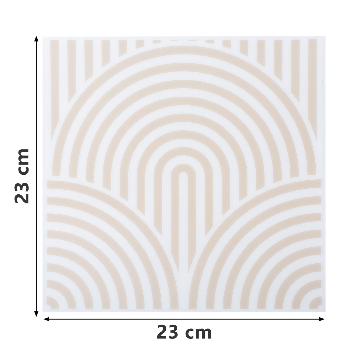 10 zelfklevende tegels - 23*23cm - Wit/Beige